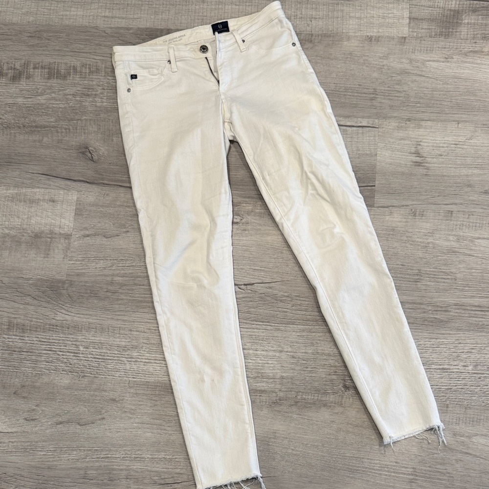 AG Adriano Goldschmied Women's Off-White Skinny Jeans